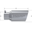Load image into Gallery viewer, MBRP Universal Tip 6 O.D. Angled Rolled End 4 inlet 12 length - Detail View
