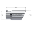 Load image into Gallery viewer, MBRP Universal Tip 6 O.D. Angled Rolled End 5 inlet 12 length - Detail View