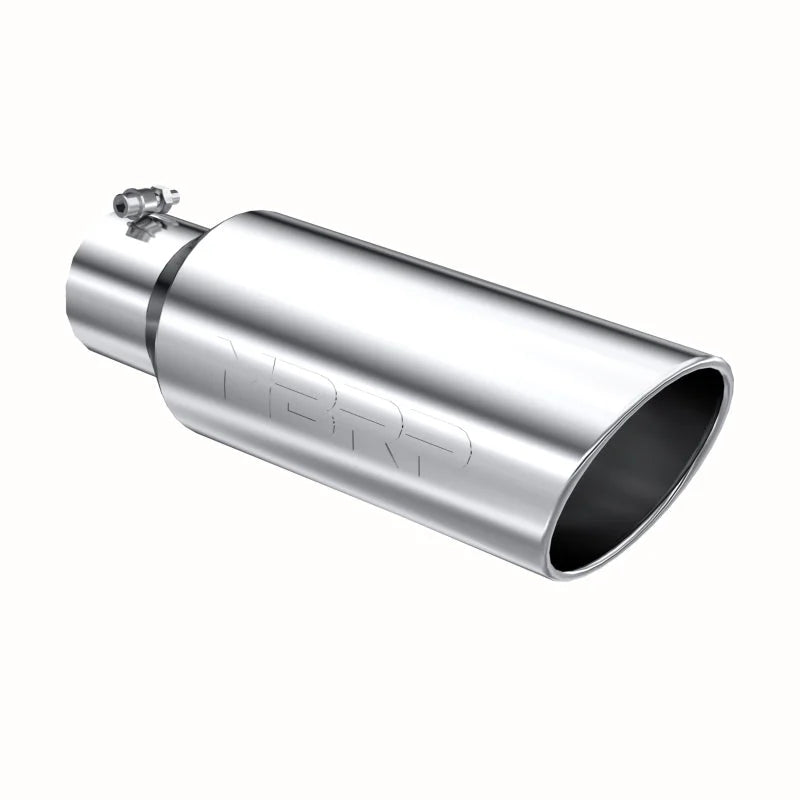 MBRP Universal Tip 6in OD Rolled End 4in Inlet 18in Length T304 - Main Product View