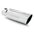 Load image into Gallery viewer, MBRP Universal Tip 6in OD Rolled End 4in Inlet 18in Length T304 - Side View
