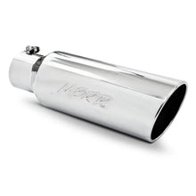 Load image into Gallery viewer, MBRP Universal Tip 6in OD Rolled End 4in Inlet 18in Length T304 - Side View