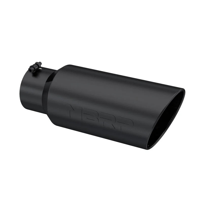 MBRP Universal Tip 7in O.D. Rolled End 5in inlet 18in length Black - Main Product View