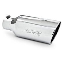 Load image into Gallery viewer, MBRP Universal Tip 7inch O.D. Rolled End 4inch inlet 18inch length - T304 (SINGLE TIP) - Main Product View