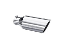 Load image into Gallery viewer, MBRP Universal Tip 7inch O.D. Rolled End 4inch inlet 18inch length - T304 (SINGLE TIP) - Side View
