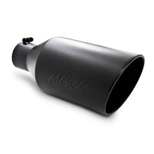 Load image into Gallery viewer, MBRP Universal Tip 8in O.D. Rolled End 4in inlet 18in length Black - Main Product View