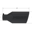 Load image into Gallery viewer, MBRP Universal Tip 8in O.D. Rolled End 4in inlet 18in length Black - Detail View