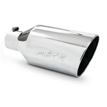 Load image into Gallery viewer, MBRP Universal Tip 8in O.D. Rolled End 4in inlet 18in length T304 - Side View
