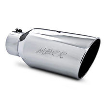 Load image into Gallery viewer, MBRP Universal Tip 8in OD Rolled End 5in Inlet 18in Length T304 - Side View