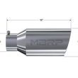 Load image into Gallery viewer, MBRP Universal Tip 8in OD Rolled End 5in Inlet 18in Length T304 - Detail View
