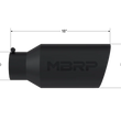 Load image into Gallery viewer, MBRP Universal Tip 8in OD Rolled End 5in Inlet 18in Length T304 - Black - Detail View