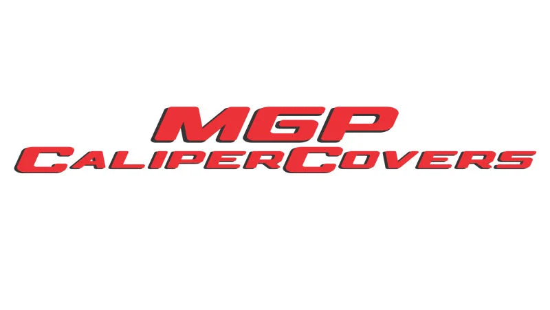MGP 4 Caliper Covers Engraved Front & Rear RT1-Truck Red finish silver ch fits 2011-2023 Dodge Challenger / Charger - Side...