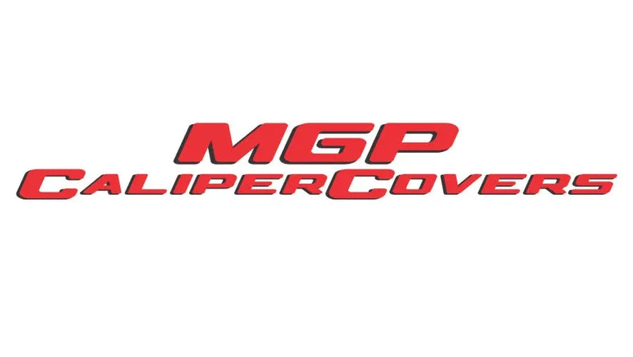 MGP 4 Caliper Covers Engraved Front & Rear RT1-Truck Red finish silver ch fits 2011-2023 Dodge Challenger / Charger - Side...