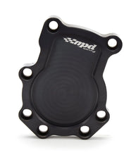 Load image into Gallery viewer, MPD Racing Dry Sump Block Off Plate Black Aluminum MPD18200