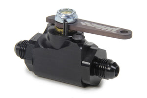 MPD Racing Fuel Shut Off Valve Billet 6 AN To 6 AN Blk MPD76504