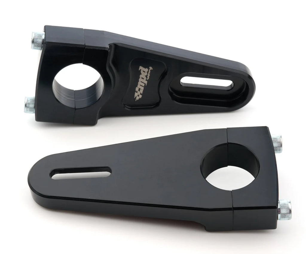 MPD Racing Wide Fuel Tank Mounts Black HD Pair MPD72500