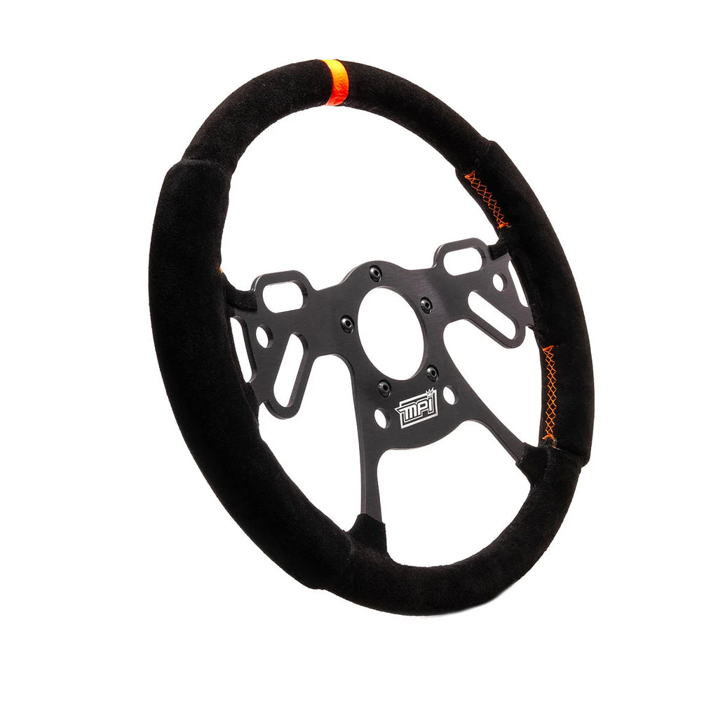 MPI Drag Steering Wheel 13in Suede Pad Switch Holes MPI-DRG2-13