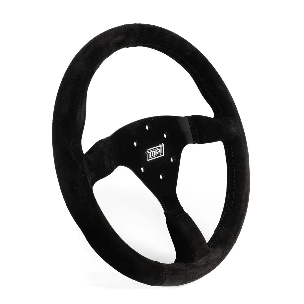 MPI Track Day Steering Wheel 14in Full Black Flat MPI-F2-14-B