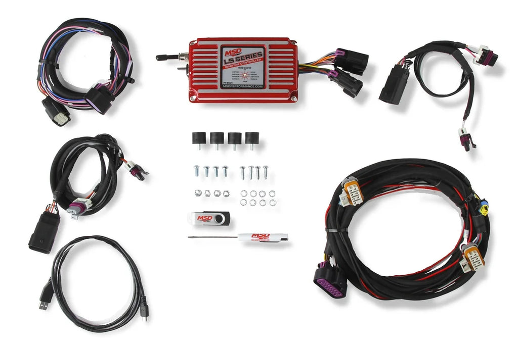 MSD 24x/1x and 58x/4x Crank/Cam LS Configurations 6014 - Side View