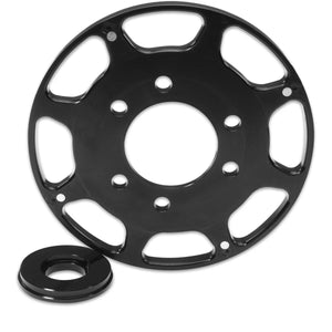 MSD 7in Crank Trigger Wheel Black 86113 fits SBC