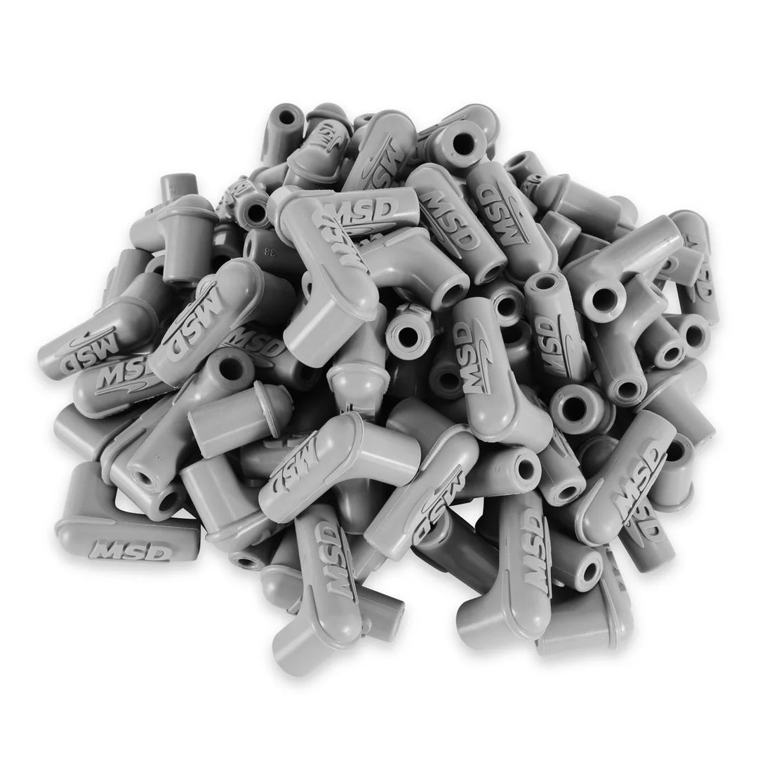 MSD 90° Spark Plug Boot Gray Silicone 100each - Additional View 5