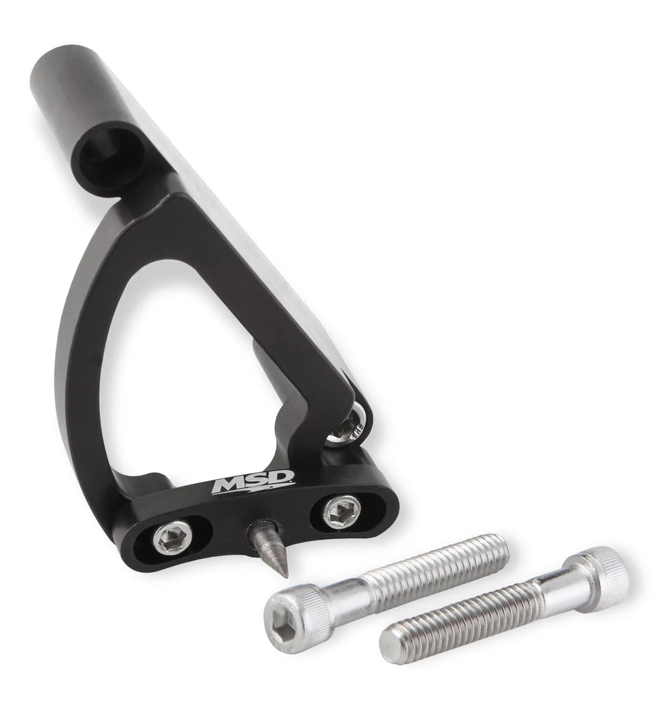 MSD Adjustable Billet Timing Pointer fits 1963 1965-2000 Chevrolet / GMC BBC - Main Product View