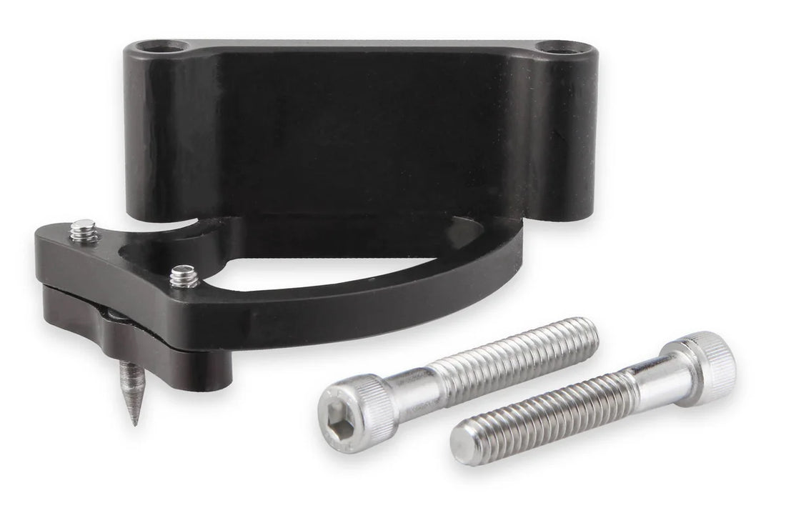 MSD Adjustable Billet Timing Pointer fits 1963 1965-2000 Chevrolet / GMC BBC - Side View