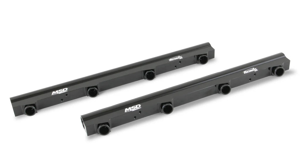 MSD Atomic EFI Billet Fuel Rails - Side View