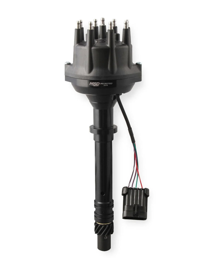 MSD Black Chevy Small / Big Block Dual Sync Distributor 23753 - Main Product View