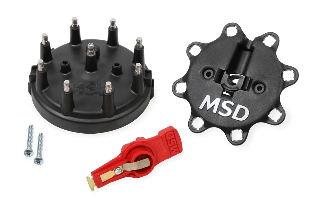 MSD Black Distributor Cap/Rotor Kit fits Ford V8 Tfi - Main Product View