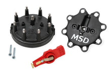 Load image into Gallery viewer, MSD Black Distributor Cap/Rotor Kit fits Ford V8 Tfi - Main Product View
