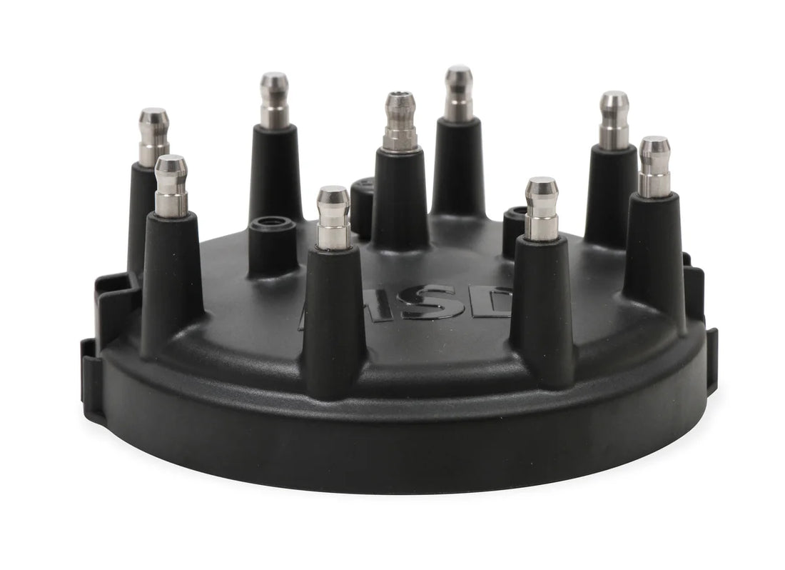 MSD Black Distributor Cap/Rotor Kit fits Ford V8 Tfi - Side View