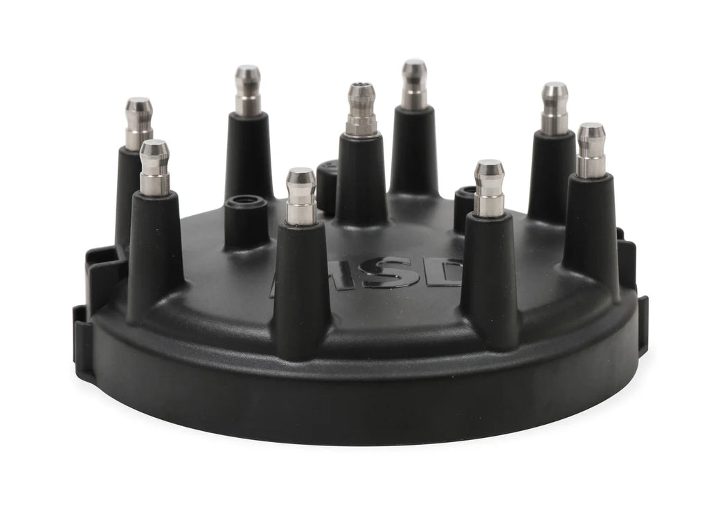 MSD Black Distributor Cap/Rotor Kit fits Ford V8 Tfi - Side View