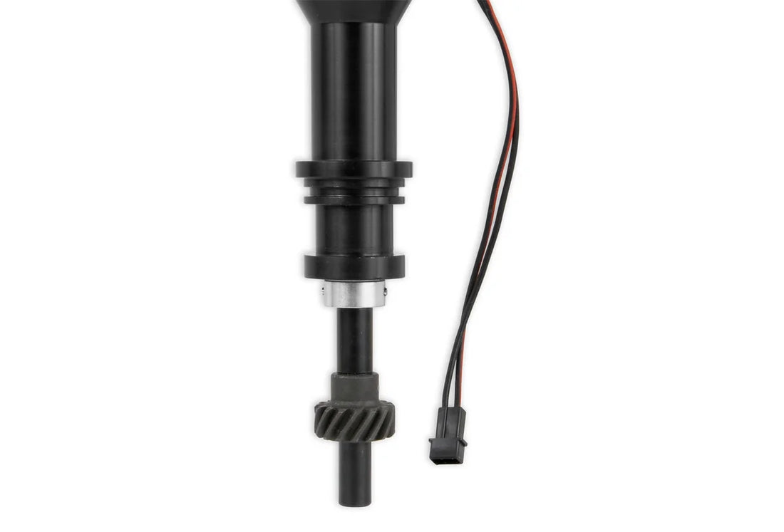 MSD Black Distributor, Ford 351W, Pro-Billet w/Steel Gear 857831 - Side View
