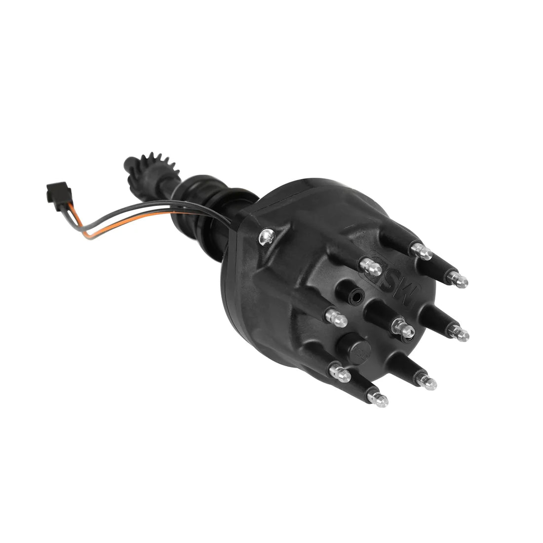 MSD Black Pro-Billet Distributor fits 1962-2001 Ford / Lincoln / Mercury 289 / 302 - Top View