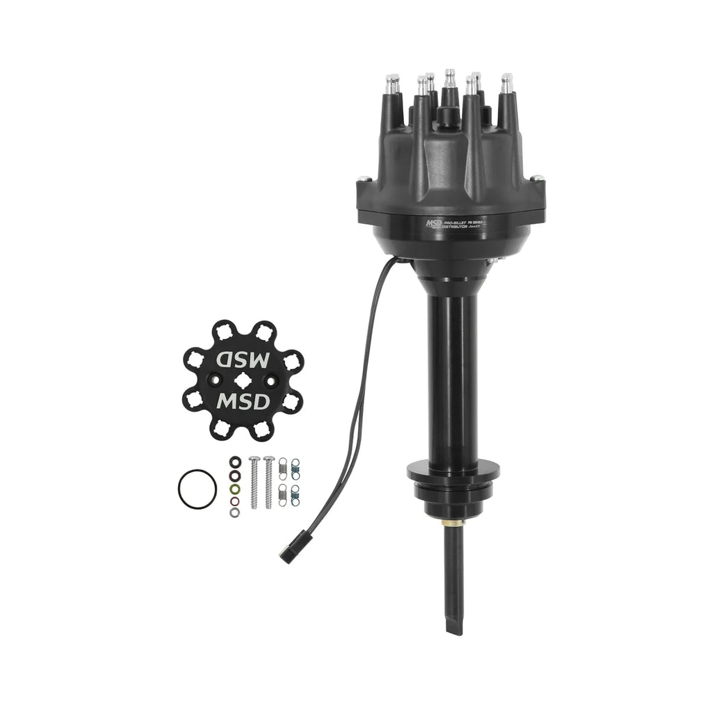MSD Black Pro-Billet Distributor fits 1963-1979 Chrysler / Dodge / Jensen 426 / 440 - Main Product View