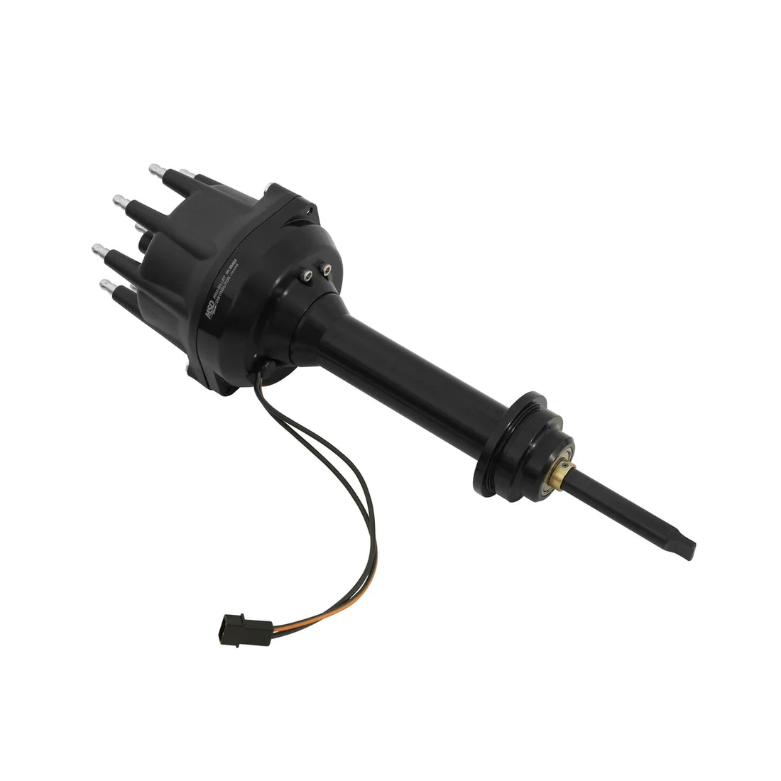 MSD Black Pro-Billet Distributor fits 1963-1979 Chrysler / Dodge / Jensen 426 / 440 - Back View