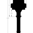 Load image into Gallery viewer, MSD Black Pro-Billet Distributor with Vacuum Advance fits 1955-2003 Chevrolet / Chevy / GMC V8 - Side View