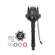 Load image into Gallery viewer, MSD Black Small Diameter Pro-Billet Distributor fits 1955-2003 Chevrolet / Chevy / GMC V8 - Main Product View