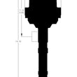 Load image into Gallery viewer, MSD Black Small Diameter Pro-Billet Distributor fits 1955-2003 Chevrolet / Chevy / GMC V8 - Additional View 6