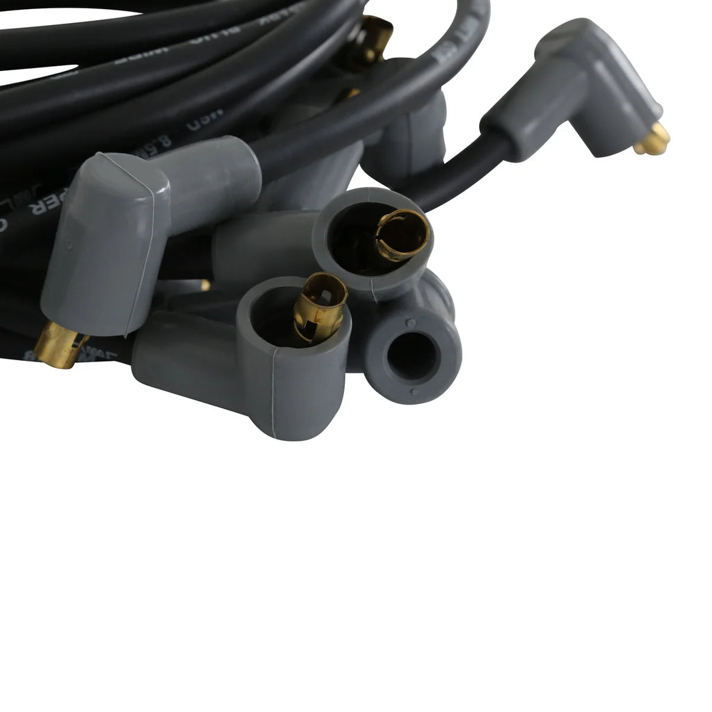 MSD Black Super Conductor Small Block Chevy, Socket Cap - Back View