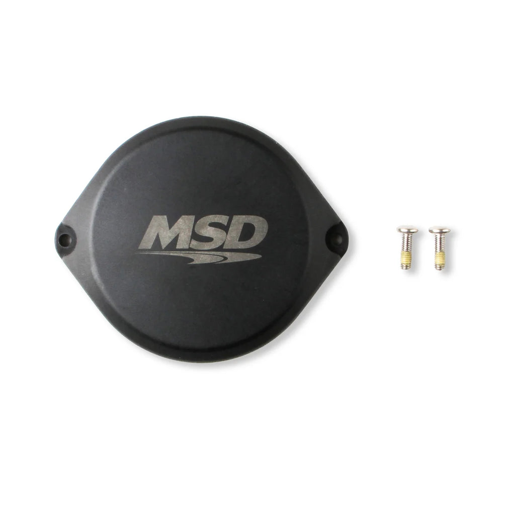 MSD Blank Cap for MSD Pro-Billet Hall Effect Dual Sync Distributors - Side View