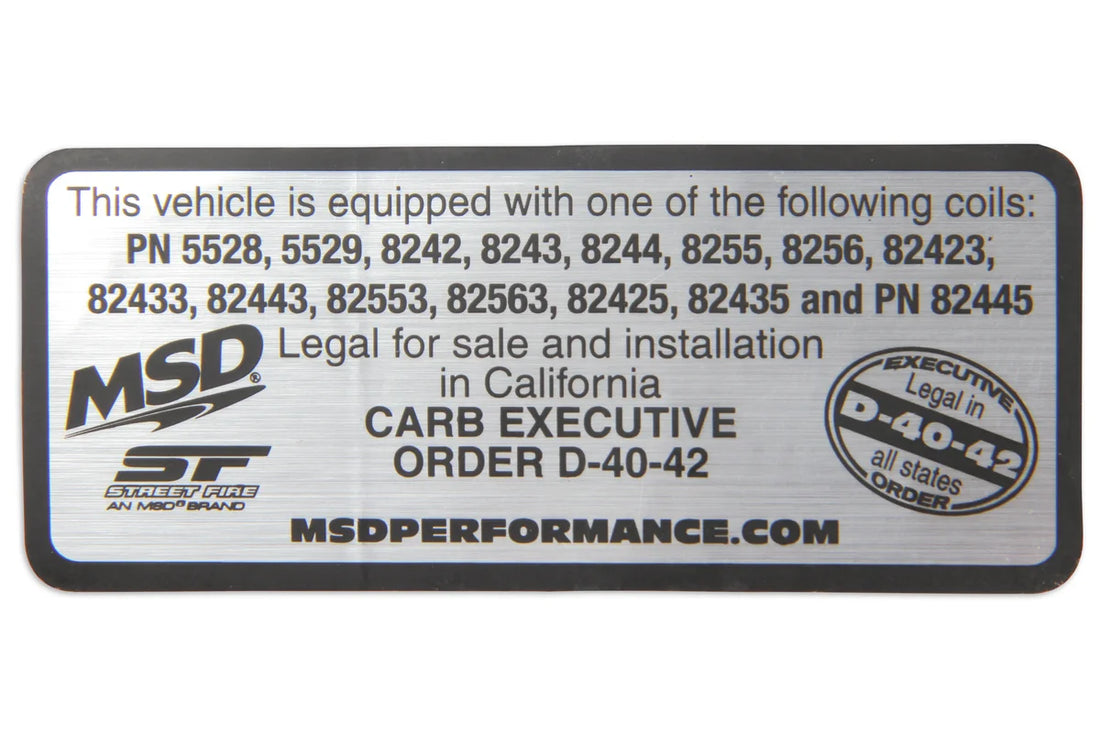 MSD Blaster Ignition Coil - Black