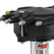 Load image into Gallery viewer, MSD Chevy Crank Trigger Distributor with Black Crab Cap 84893 - Installation View