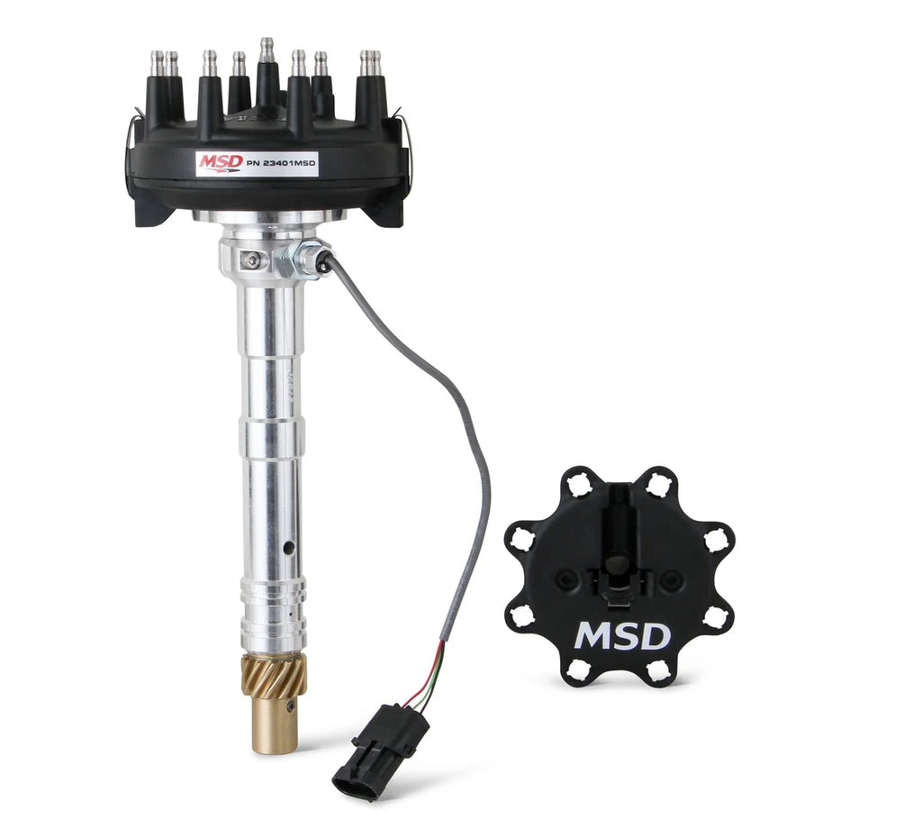 MSD Chevy Crank Trigger Distributor with adjustable Cam Sync Pick-up 23401MSD - Main Product View