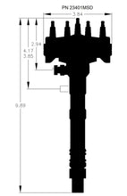 Load image into Gallery viewer, MSD Chevy Crank Trigger Distributor with adjustable Cam Sync Pick-up 23401MSD - Additional View 5