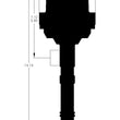 Load image into Gallery viewer, MSD Chevy Pro-Billet Racing Distributor 85705 - Side View