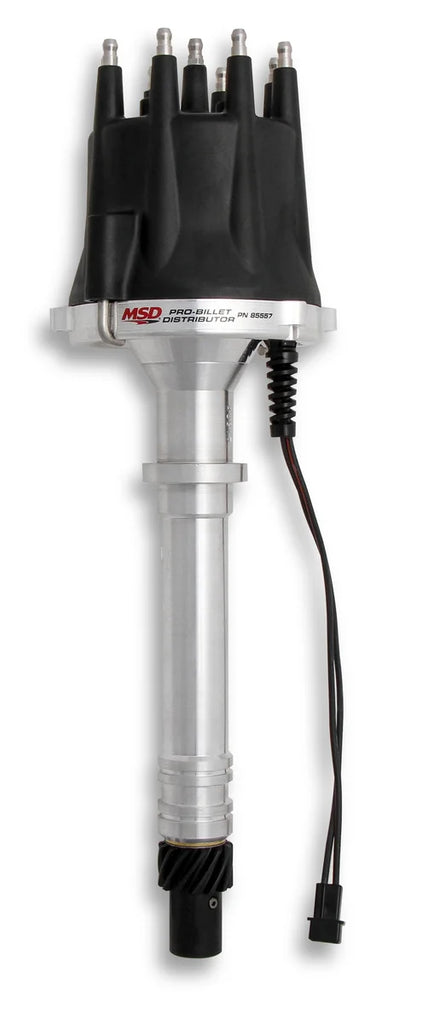 MSD Chevy V8 Pro-Billet Distributor w/Black Cap 85557 - Main Product View