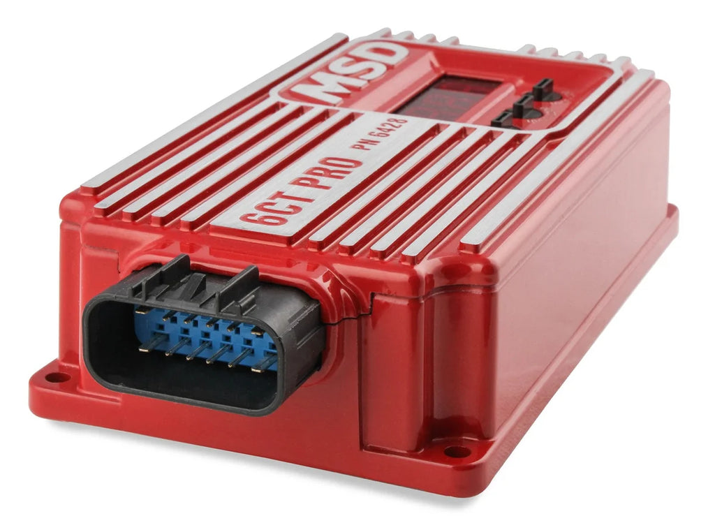 MSD Circle Track Racing Ignition featuring a quick reset high RPM recall. 6428 - Back View
