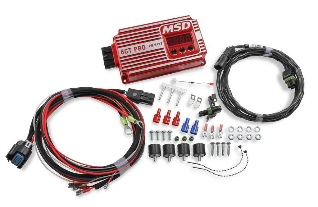 MSD Circle Track Racing Ignition featuring a quick reset high RPM recall. 6428 - Installation View