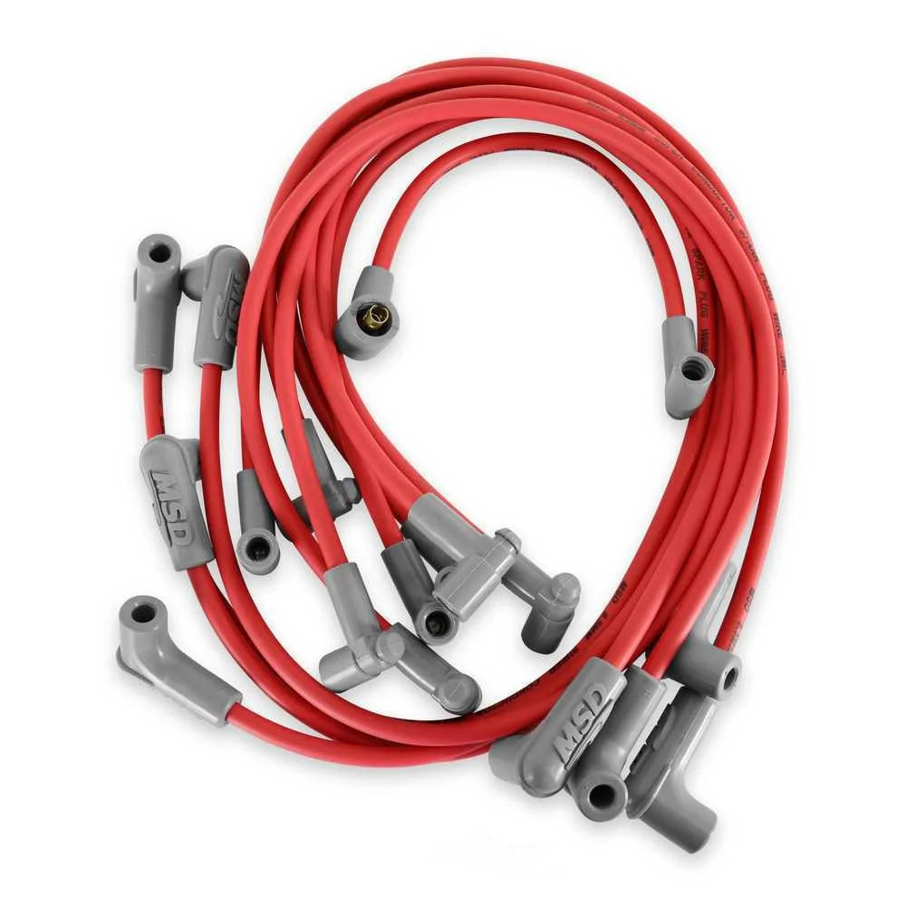 MSD Conductor Spark Plug Wire Set, w/HEI Cap 35659 fits 1969, 1971-1974 Chevrolet Small Block / GMC - Side View